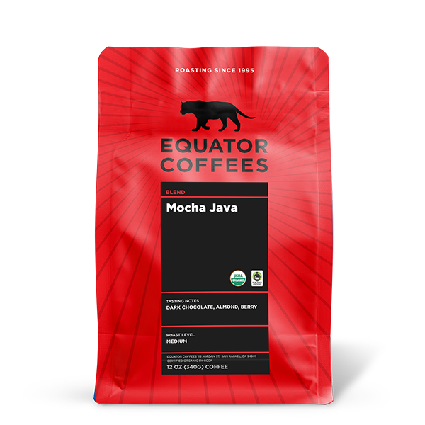 Mocha Java Fair Trade Organic 12 oz - Roasted Coffee for Flexible Brew Methods
