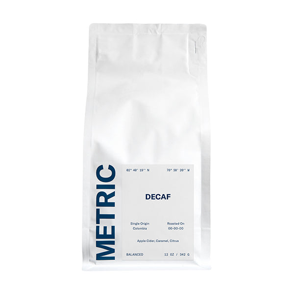 Decaf 12 oz - Roasted Coffee for Flexible Brew Methods