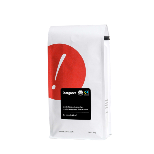Stargazer Fairtrade Organic 12 oz - Roasted Coffee for Flexible Brew Methods