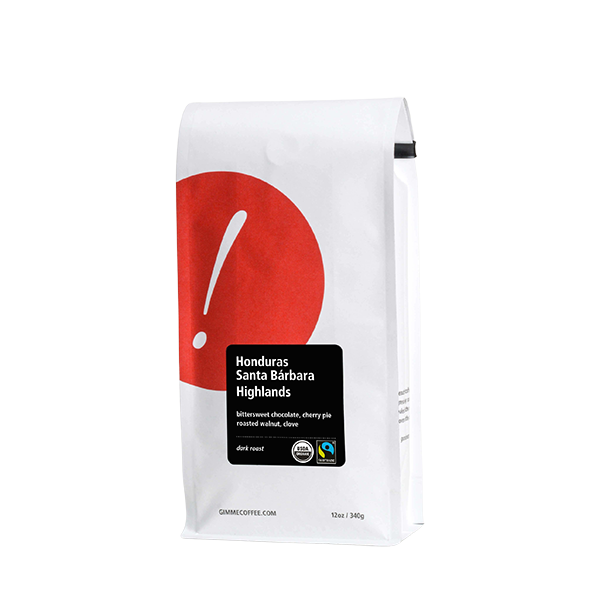 Honduras Santa Barbara Highlands Dark Org FT 12 oz - Roasted Coffee for Flexible Brew Methods