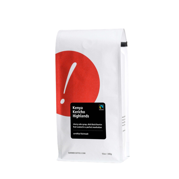 Kenya Kericho Highlands Fairtrade Dark Roast 12 oz - Roasted Coffee for Flexible Brew Methods