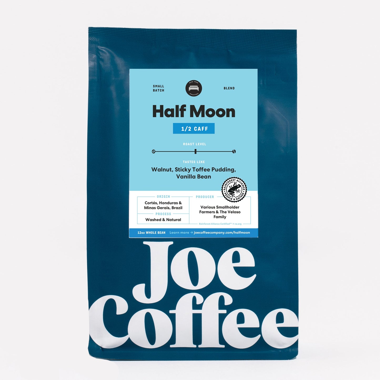 Half Moon Half Caff 2 lb - Roasted Coffee for Flexible Brew Methods