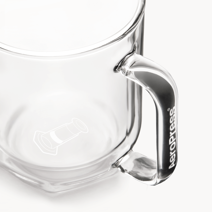 AeroPress Double Wall Glass Coffee Mug - 2 Pack - Coffee Serving Accessory for Daily Use