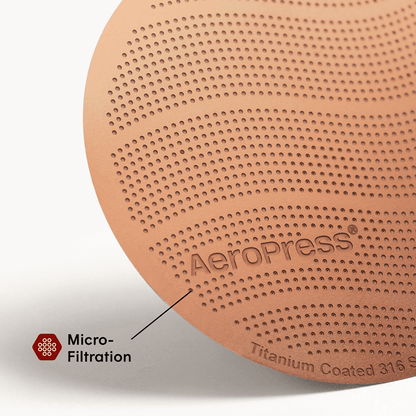 AeroPress Gold Tone Filter - Standard - Fine-Mesh Filter for Flexible Coffee Recipes