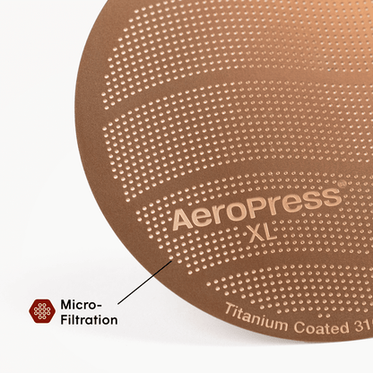 AeroPress Gold Tone Filter - XL - Fine-Mesh Filter for Flexible Coffee Recipes