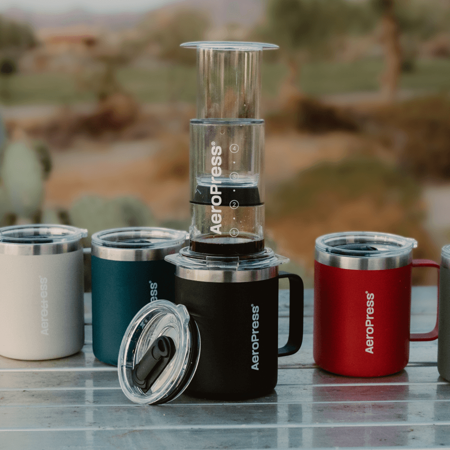 AeroPress Travel Coffee Mug - Stainless Steel - Coffee Serving Accessory for Daily Use