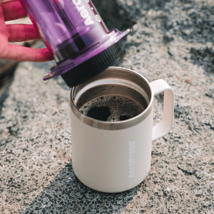 AeroPress Travel Coffee Mug - Stainless Steel - Coffee Serving Accessory for Daily Use