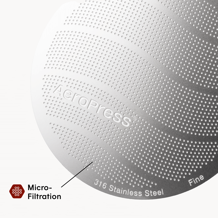 AeroPress Stainless Steel Filter - Standard - Fine-Mesh Filter for Flexible Coffee Recipes