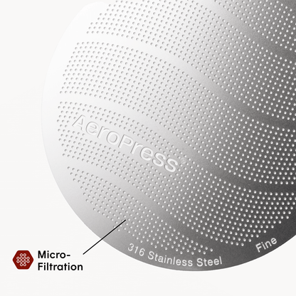 AeroPress Stainless Steel Filter - Standard - Fine-Mesh Filter for Flexible Coffee Recipes