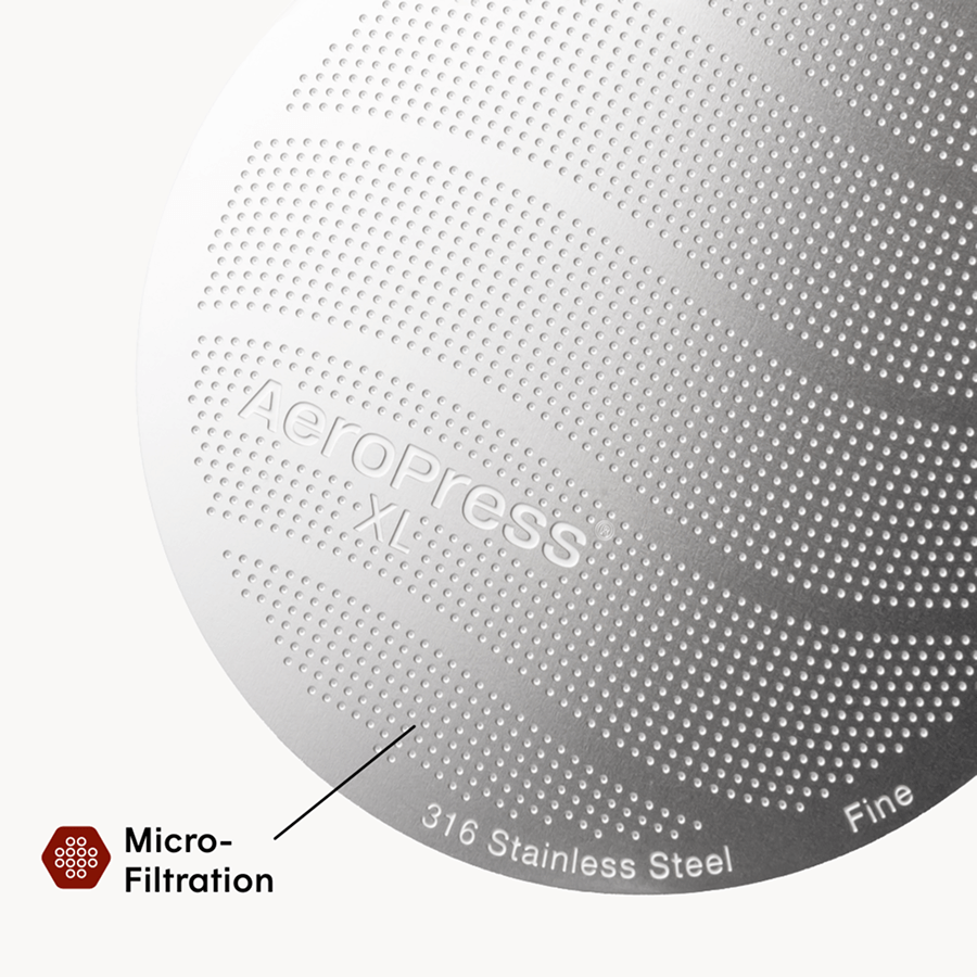 AeroPress Stainless Steel Filter - XL - Fine-Mesh Filter for Flexible Coffee Recipes