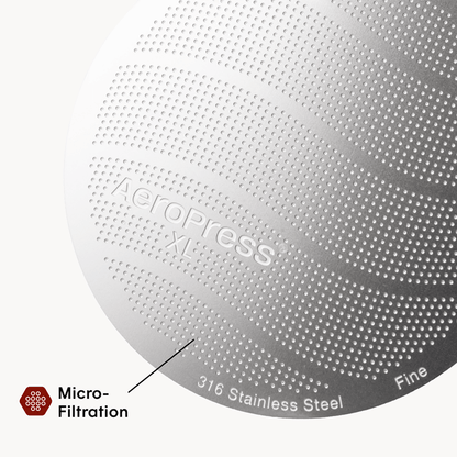 AeroPress Stainless Steel Filter - XL - Fine-Mesh Filter for Flexible Coffee Recipes