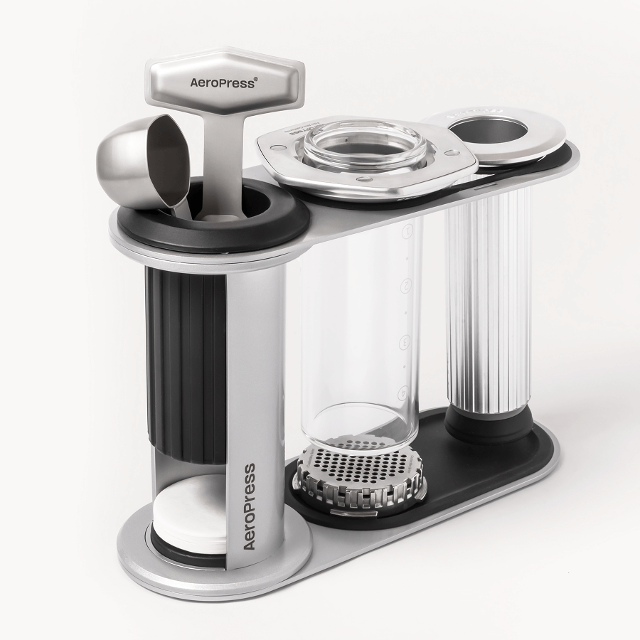 AeroPress Organizer Stand - Stainless Steel - Coffee Gear Organizer for Home Counters