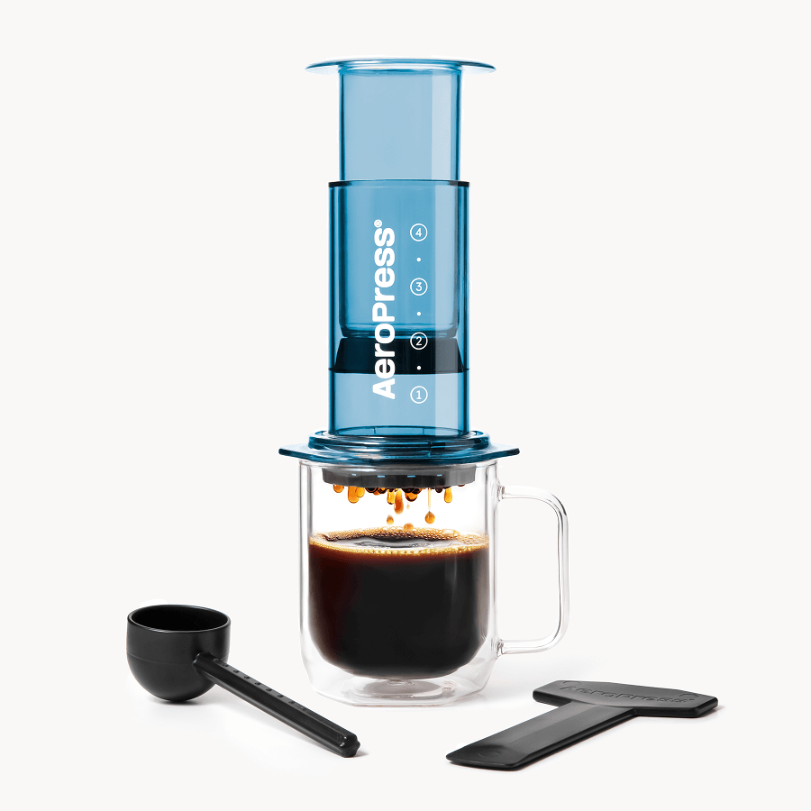 AeroPress Coffee Maker - Clear & Colors - Manual Coffee Press for Flexible Recipes