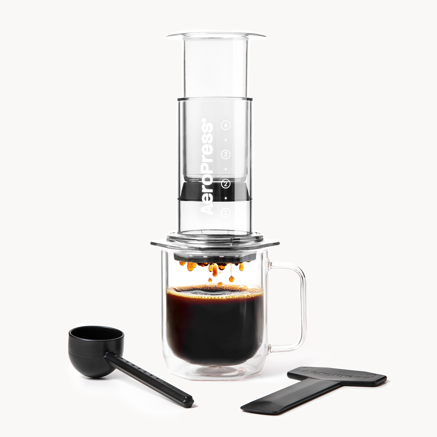 AeroPress Coffee Maker - Clear & Colors - Manual Coffee Press for Flexible Recipes