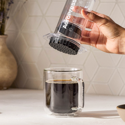 AeroPress Coffee Maker - Clear & Colors - Manual Coffee Press for Flexible Recipes
