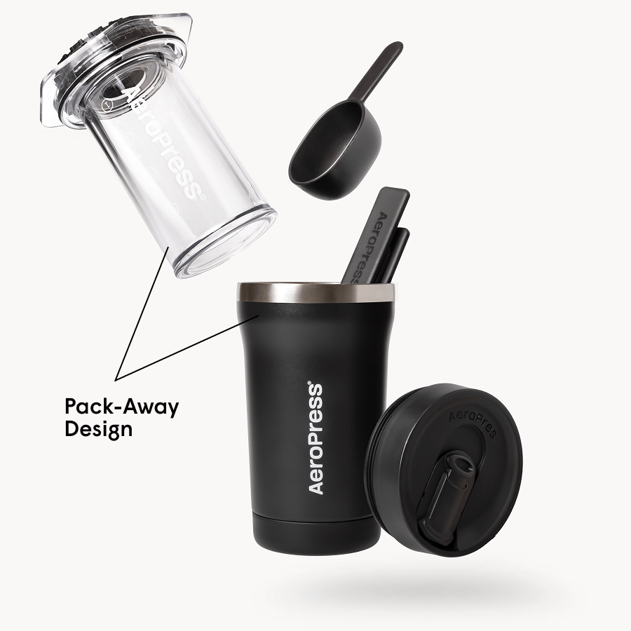 AeroPress Coffee Maker - Go Plus - Manual Coffee Press for Flexible Recipes