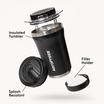 AeroPress Coffee Maker - Go Plus - Manual Coffee Press for Flexible Recipes