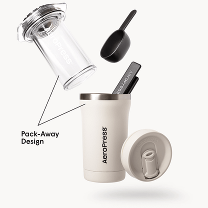 AeroPress Coffee Maker - Go Plus - Manual Coffee Press for Flexible Recipes