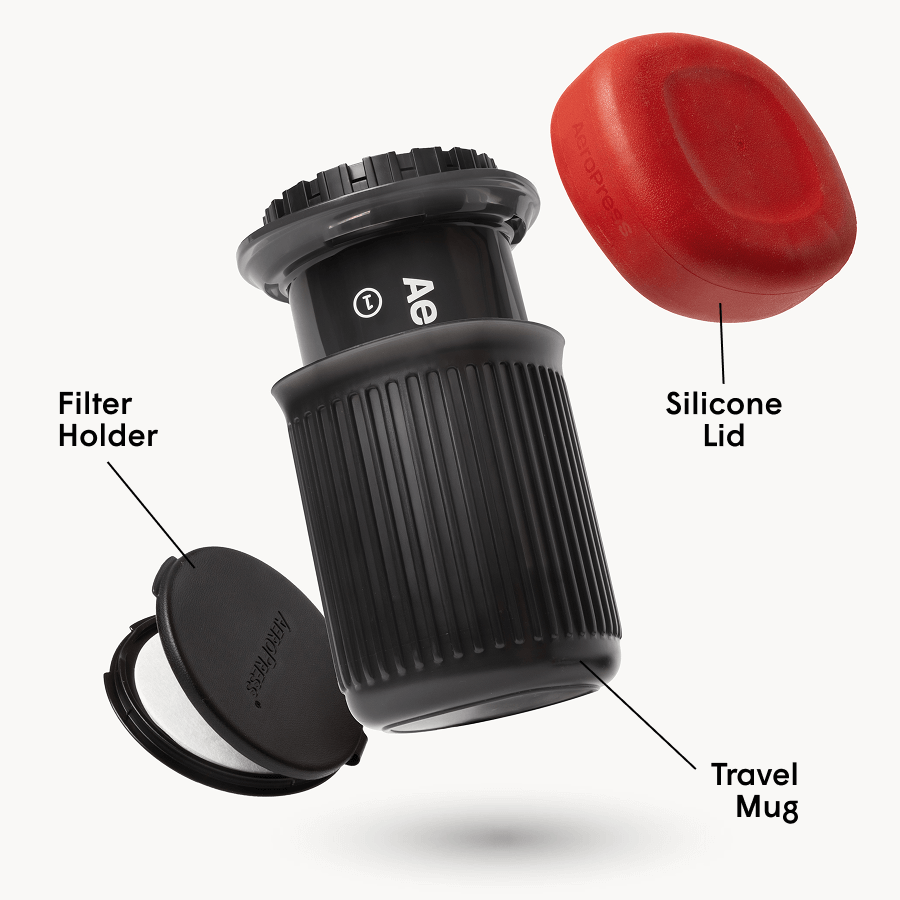 AeroPress Coffee Maker - Go - Manual Coffee Press for Flexible Recipes