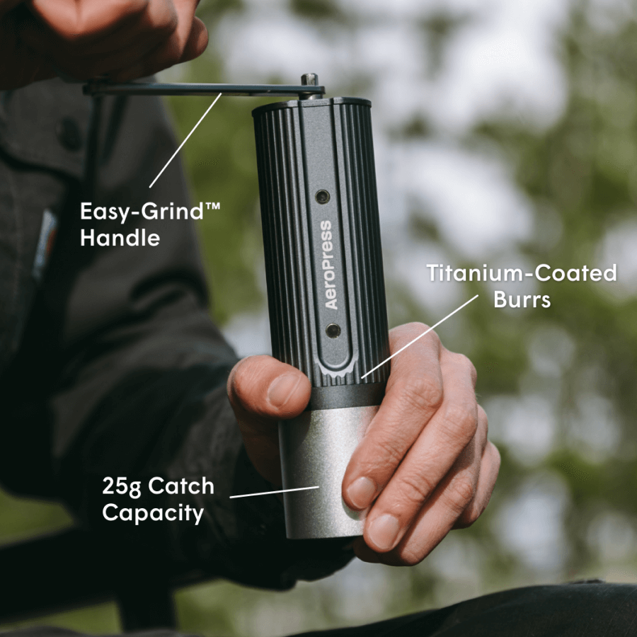 AeroPress Manual Coffee Grinder - Hand Grinder for Flexible Coffee Recipes