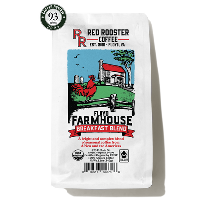 Organic Floyd Farmhouse Breakfast Blend - Roasted Coffee for Flexible Brew Methods