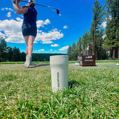 AeroPress Travel Coffee Tumbler - Stainless Steel - Coffee Serving Accessory for Daily Use