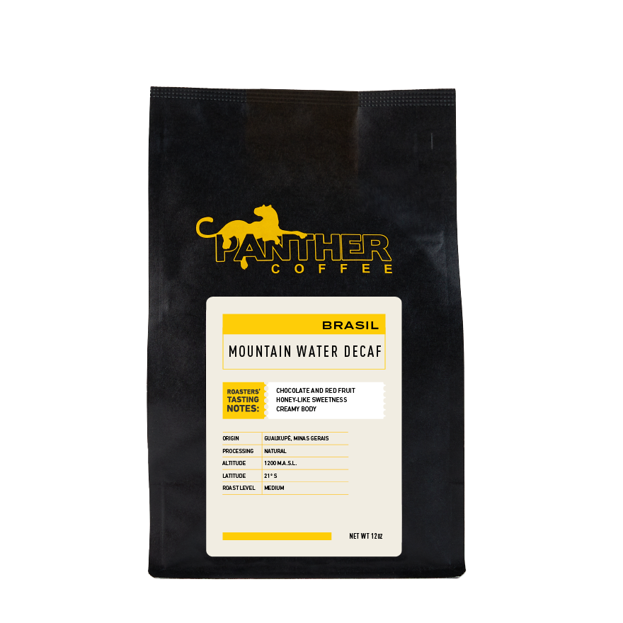 Decaf Mountain Water Brazil 12 oz - Roasted Coffee for Flexible Brew Methods
