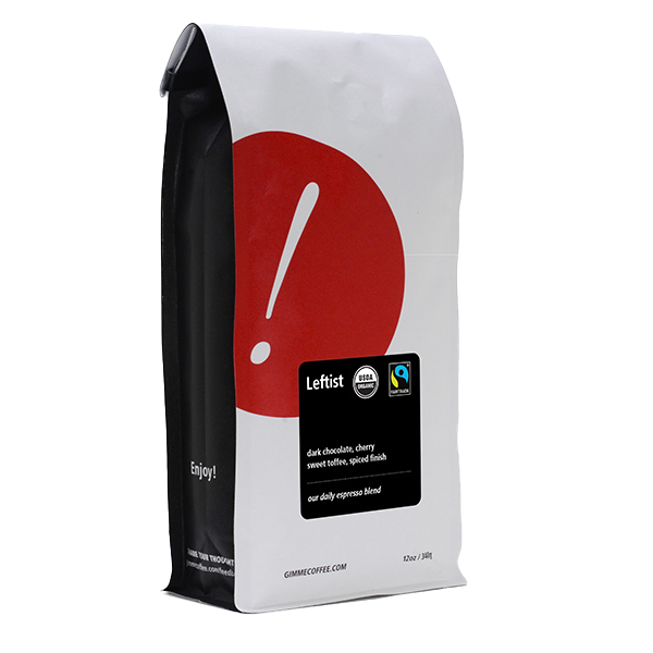 Leftist (Fairtrade Organic) 12 oz - Roasted Coffee for Flexible Brew Methods