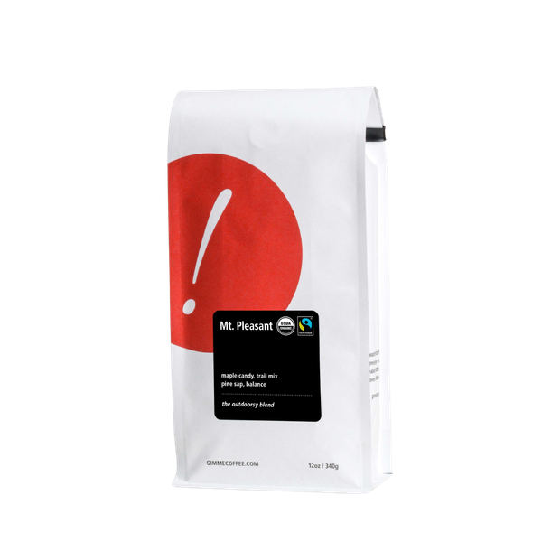 Mt Pleasant Fairtrade Organic 12 oz - Roasted Coffee for Flexible Brew Methods