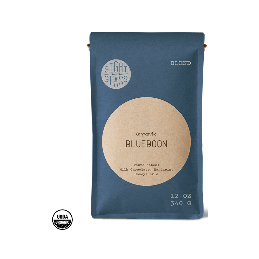 Organic Blueboon 12 oz - Roasted Coffee for Flexible Brew Methods