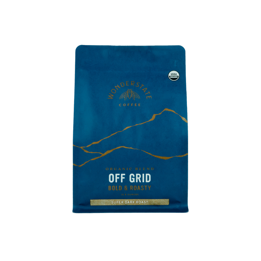 Organic Off Grid Super Dark Roast 1.5 lb - Roasted Coffee for Flexible Brew Methods