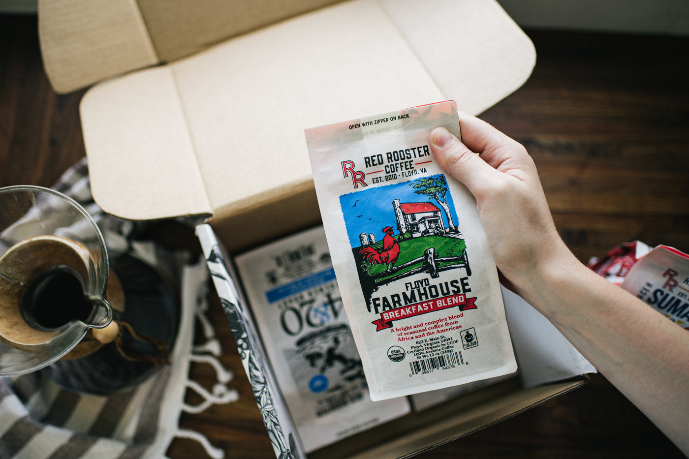 Organic Floyd Farmhouse Breakfast Blend - Roasted Coffee for Flexible Brew Methods