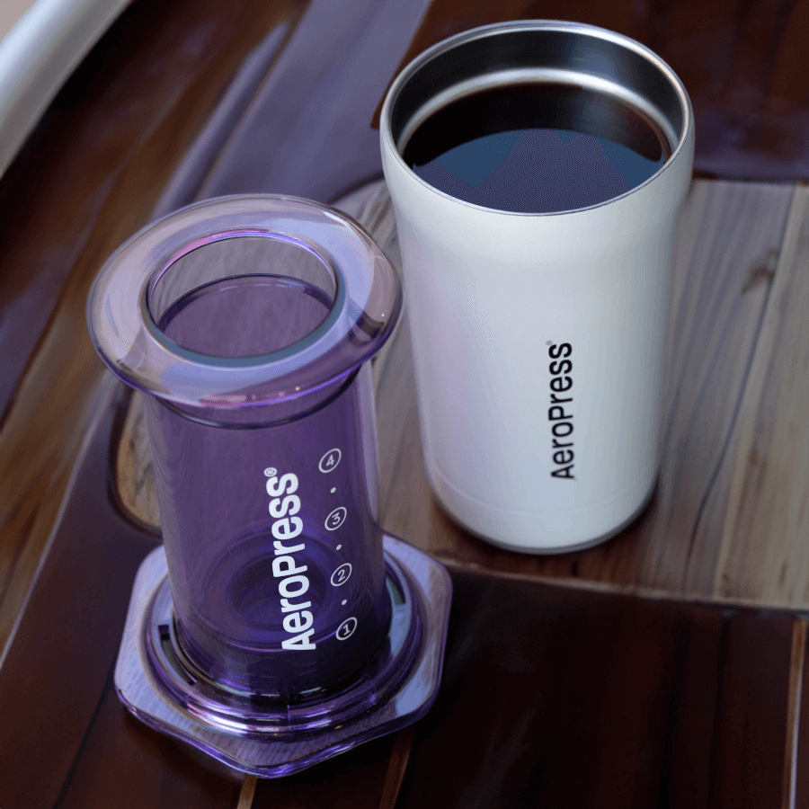 AeroPress Travel Coffee Tumbler - Stainless Steel - Coffee Serving Accessory for Daily Use