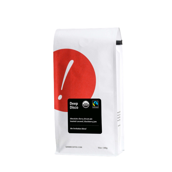 Deep Disco Fairtrade Organic 12 oz - Roasted Coffee for Flexible Brew Methods