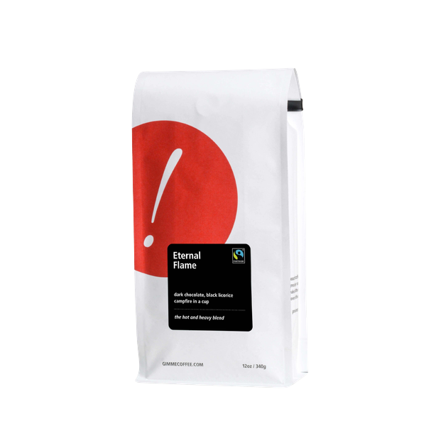 Eternal Flame Fairtrade Dark Roast 12 oz - Roasted Coffee for Flexible Brew Methods