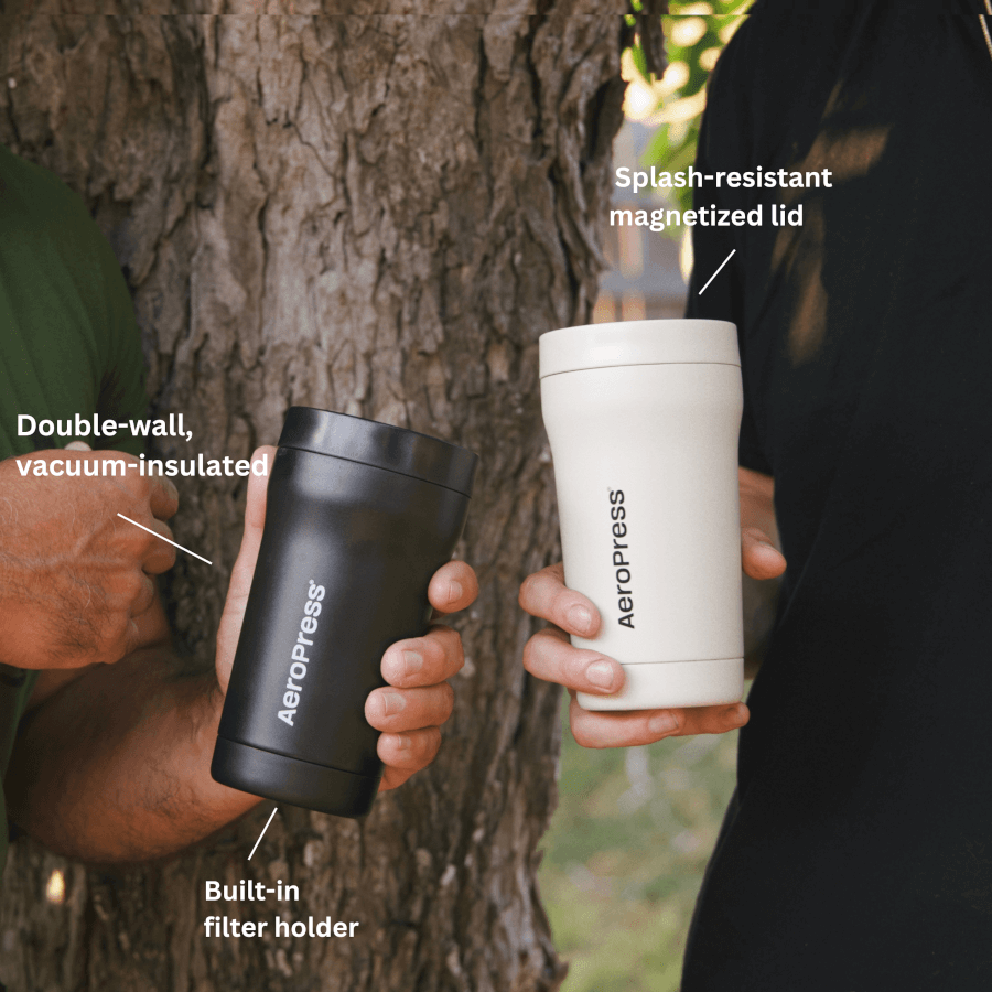 AeroPress Travel Coffee Tumbler - Stainless Steel - Coffee Serving Accessory for Daily Use